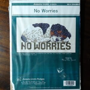 'No Worries' Cross Stitch Kit